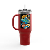Indigenous Blue Limited Edition 40oz Tumbler – Hand-Signed Stainless Steel Mug with Certificate of Authenticity | Double-Wall Insulated, Cupholder Friendly, Only 100 Made
