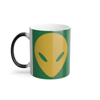 @BuyMartianHome Abstract Alien Buy Martian Merch™ Color Morphing Mug, 11oz (Green & Gold)