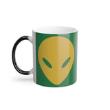 @BuyMartianHome Abstract Alien Buy Martian Merch™ Color Morphing Mug, 11oz (Green & Gold)