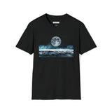 Buy Martian Merch ™ | Atmospheric Moon T-Shirt w/ Space City HTX MJM on Back (Unisex)