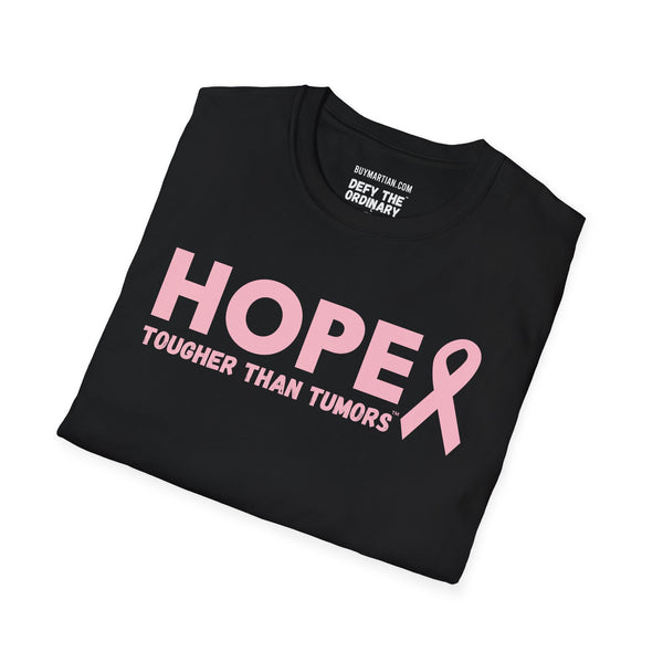 Hope & Strength Pink Ribbon T-Shirt – Breast Cancer Awareness Tee | Unisex Softstyle Shirt for Survivors, Fighters, and Supporters