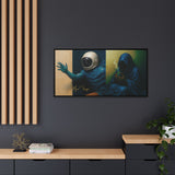 54 Mondays™ Project | Out of Sync Out of Touch – Beverly Hills Edition | Cosmic Noir Wall Art | Limited Gold Max Fuega™ Signature | FSC-Certified Framed Matte Canvas