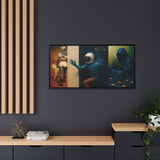 54 Mondays™ Project | Out Sight Out of Mind Out of Love – Beverly Hills Edition | Cosmic Noir Triptych | Limited Gold Max Fuega™ Signature | FSC-Certified Framed Matte Canvas