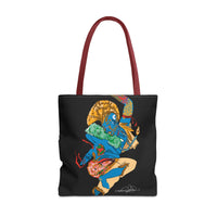 Indigenous Blue Limited Edition Tote Bag – Signed Collectible Art Bag by CIQ Designs x Buy Martian Merch™ | Numbered Series of 100 with Digital Certificate