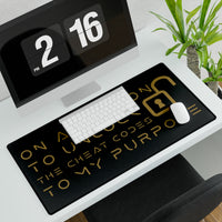 54 Mondays Project | M633™ Unlock The Cheat Codes To My Purpose Desk Mat (Various Sizes)