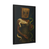 54 Mondays™ Project | Stormtide Serpentine – Beverly Hills Edition | Cosmic Noir Wall Art | Limited Gold Max Fuega™ Signature | FSC-Certified Framed Matte Canvas