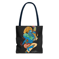 Indigenous Blue Limited Edition Tote Bag – Signed Collectible Art Bag by CIQ Designs x Buy Martian Merch™ | Numbered Series of 100 with Digital Certificate