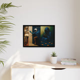 54 Mondays™ Project | Out Sight Out of Mind Out of Love – Beverly Hills Edition | Cosmic Noir Triptych | Limited Gold Max Fuega™ Signature | FSC-Certified Framed Matte Canvas