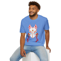 Your Fave Travel Tee | Buy Martian Merch™ AguaFuega White Kitsune Unisex Softstyle T-Shirt | (Inspired By LoveCraft Country)