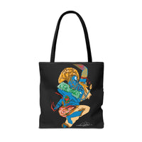 Indigenous Blue Limited Edition Tote Bag – Signed Collectible Art Bag by CIQ Designs x Buy Martian Merch™ | Numbered Series of 100 with Digital Certificate