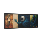 54 Mondays™ Project | Out Sight Out of Mind Out of Love – Beverly Hills Edition | Cosmic Noir Triptych | Limited Gold Max Fuega™ Signature | FSC-Certified Framed Matte Canvas