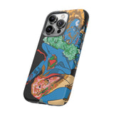 Indigenous Blue iPhone Tough Cases – Artistic Protective Covers | Fits iPhone 8 to iPhone 16 Pro Max | Licensed Design by Quuban Quinterro™