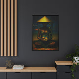 54 Mondays™ Project | False Calm Fiale – Beverly Hills Edition | Cosmic Noir Wall Art | Limited Gold Max Fuega™ Signature | FSC-Certified Framed Matte Canvas