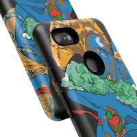 Indigenous Blue Google Pixel Tough Cases – Artistic Protective Covers | Fits Pixel 3 to Pixel 9 Pro | Licensed Design by Quuban Quinterro™