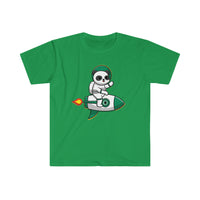 Your Fave Travel Tee | Rocket Panda Unisex T-Shirt (Legacy Layered Version) | Various Colors