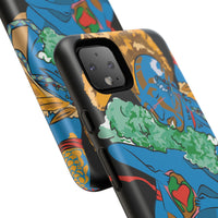 Indigenous Blue Google Pixel Tough Cases – Artistic Protective Covers | Fits Pixel 3 to Pixel 9 Pro | Licensed Design by Quuban Quinterro™