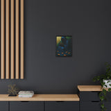 54 Mondays™ Project | Keeper of the Tide – Beverly Hills Edition | Stormtide Serpentine Cosmic Noir Wall Art | Limited Gold Max Fuega™ Signature | FSC-Certified Framed Matte Canvas