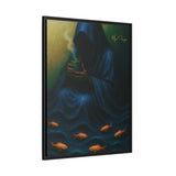 54 Mondays™ Project | Keeper of the Tide – Beverly Hills Edition | Stormtide Serpentine Cosmic Noir Wall Art | Limited Gold Max Fuega™ Signature | FSC-Certified Framed Matte Canvas