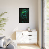 54 Mondays™ Project | Agua Green Glare – Beverly Hills Edition | Cosmic Noir Wall Art | Limited Gold Max Fuega™ Signature | FSC-Certified Framed Matte Canvas