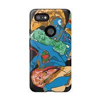 Indigenous Blue Google Pixel Tough Cases – Artistic Protective Covers | Fits Pixel 3 to Pixel 9 Pro | Licensed Design by Quuban Quinterro™