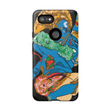 Indigenous Blue Google Pixel Tough Cases – Artistic Protective Covers | Fits Pixel 3 to Pixel 9 Pro | Licensed Design by Quuban Quinterro™