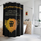 Lion Shower Curtain – Legacy-Minded Individual Black & Gold Decor