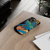 Indigenous Blue iPhone Tough Cases – Artistic Protective Covers | Fits iPhone 8 to iPhone 16 Pro Max | Licensed Design by Quuban Quinterro™