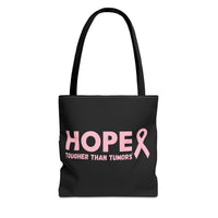 Supportive Breast Cancer Awareness Tote – Double-Sided  “Tougher Than Tumors” + “Queens Don’t Quit” Design | Gift Bag for Survivors, Fighters & Supporters