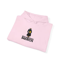 Buy Martian Merch™ Gothalina Hoodie – Embroidered Gold Martian Head | Unisex Pullover in White, Ash, Light Pink, or Light Blue