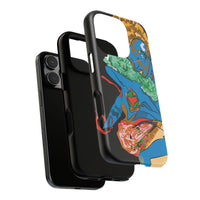 Indigenous Blue iPhone Tough Cases – Artistic Protective Covers | Fits iPhone 8 to iPhone 16 Pro Max | Licensed Design by Quuban Quinterro™