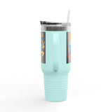Indigenous Blue Limited Edition 40oz Tumbler – Hand-Signed Stainless Steel Mug with Certificate of Authenticity | Double-Wall Insulated, Cupholder Friendly, Only 100 Made