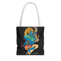 Indigenous Blue Limited Edition Tote Bag – Signed Collectible Art Bag by CIQ Designs x Buy Martian Merch™ | Numbered Series of 100 with Digital Certificate