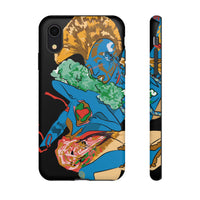 Indigenous Blue iPhone Tough Cases – Artistic Protective Covers | Fits iPhone 8 to iPhone 16 Pro Max | Licensed Design by Quuban Quinterro™