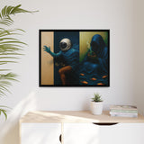 54 Mondays™ Project | Out of Sync Out of Touch – Beverly Hills Edition | Cosmic Noir Wall Art | Limited Gold Max Fuega™ Signature | FSC-Certified Framed Matte Canvas