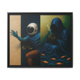 54 Mondays™ Project | Out of Sync Out of Touch – Beverly Hills Edition | Cosmic Noir Wall Art | Limited Gold Max Fuega™ Signature | FSC-Certified Framed Matte Canvas