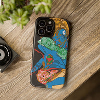 Indigenous Blue iPhone Tough Cases – Artistic Protective Covers | Fits iPhone 8 to iPhone 16 Pro Max | Licensed Design by Quuban Quinterro™