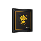The Notorious M.A.R.T.I.A.N.S. I — The Vault | Black & Gold Framed Matte Canvas Wall Art (Square Edition)