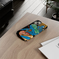 Indigenous Blue iPhone Tough Cases – Artistic Protective Covers | Fits iPhone 8 to iPhone 16 Pro Max | Licensed Design by Quuban Quinterro™