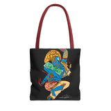 Indigenous Blue Limited Edition Tote Bag – Signed Collectible Art Bag by CIQ Designs x Buy Martian Merch™ | Numbered Series of 100 with Digital Certificate