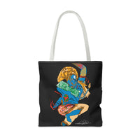 Indigenous Blue Limited Edition Tote Bag – Signed Collectible Art Bag by CIQ Designs x Buy Martian Merch™ | Numbered Series of 100 with Digital Certificate