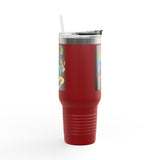Indigenous Blue Limited Edition 40oz Tumbler – Hand-Signed Stainless Steel Mug with Certificate of Authenticity | Double-Wall Insulated, Cupholder Friendly, Only 100 Made