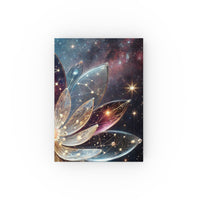 54 Mondays Project™ | @MaxGardenGalax | Cosmic Bloom Celestial Flower Hard Backed Journal | Inspiration for Dreamers (Blank) | Stars 001