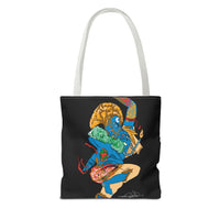 Indigenous Blue Limited Edition Tote Bag – Signed Collectible Art Bag by CIQ Designs x Buy Martian Merch™ | Numbered Series of 100 with Digital Certificate
