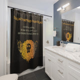 Lion Shower Curtain – Legacy-Minded Individual Black & Gold Decor