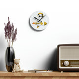 Rocket Panda Acrylic Wall Clock