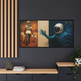 54 Mondays™ Project | Out of Orbit Out of Reach – Beverly Hills Edition | Cosmic Noir Wall Art | Limited Gold Max Fuega™ Signature | FSC-Certified Framed Matte Canvas