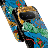 Indigenous Blue Google Pixel Tough Cases – Artistic Protective Covers | Fits Pixel 3 to Pixel 9 Pro | Licensed Design by Quuban Quinterro™
