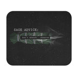 Your Fave Travel Merch | Sage Advice "Don't Absorb...Observe" Rectangle Mouse Pad