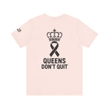 Breast Cancer Awareness T-Shirt – Hope Tougher Than Tumors™ & QUEENS DON’T QUIT™ Unisex Jersey Tee | Inspirational Gift for Survivor, Fighter, or Supporter