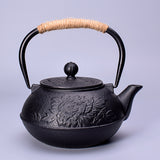 @BuyMartianHome | 30 oz Cast Iron Tetsubin Teapot | Japanese Style Hand-Painted Tea Kettle for Loose Leaf Tea | Traditional Iron Tea Pot | For Tea Lovers